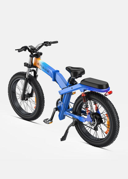 Engwe X24 Electric Bike - 1200W Fat Tire, Triple Suspension, 93 Miles
