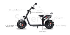 SoverSky X7 2000W Electric Fat Tire Citycoco Scooter – Up to 30 mph
