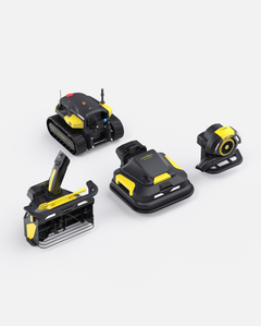 Yarbo 4-in-1 yard robot with mower, snow blower and leaf blower modules