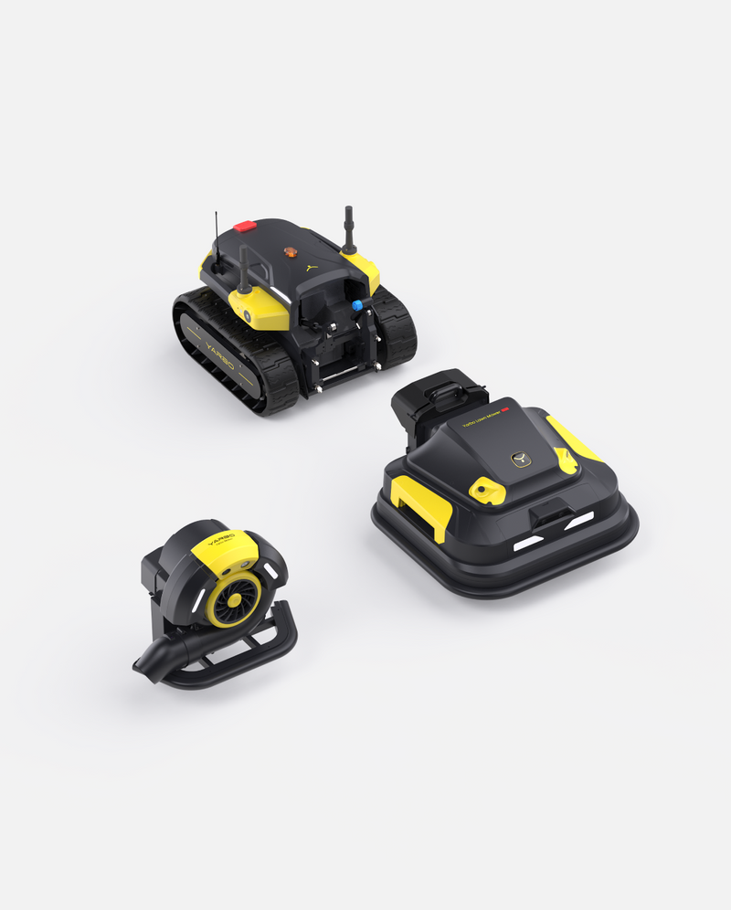 Yarbo Lawn Mower Pro and Blower robot bundle with both modules