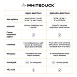 WhiteDuck Outdoors 16'x24' Alpha Pro Wall Tent