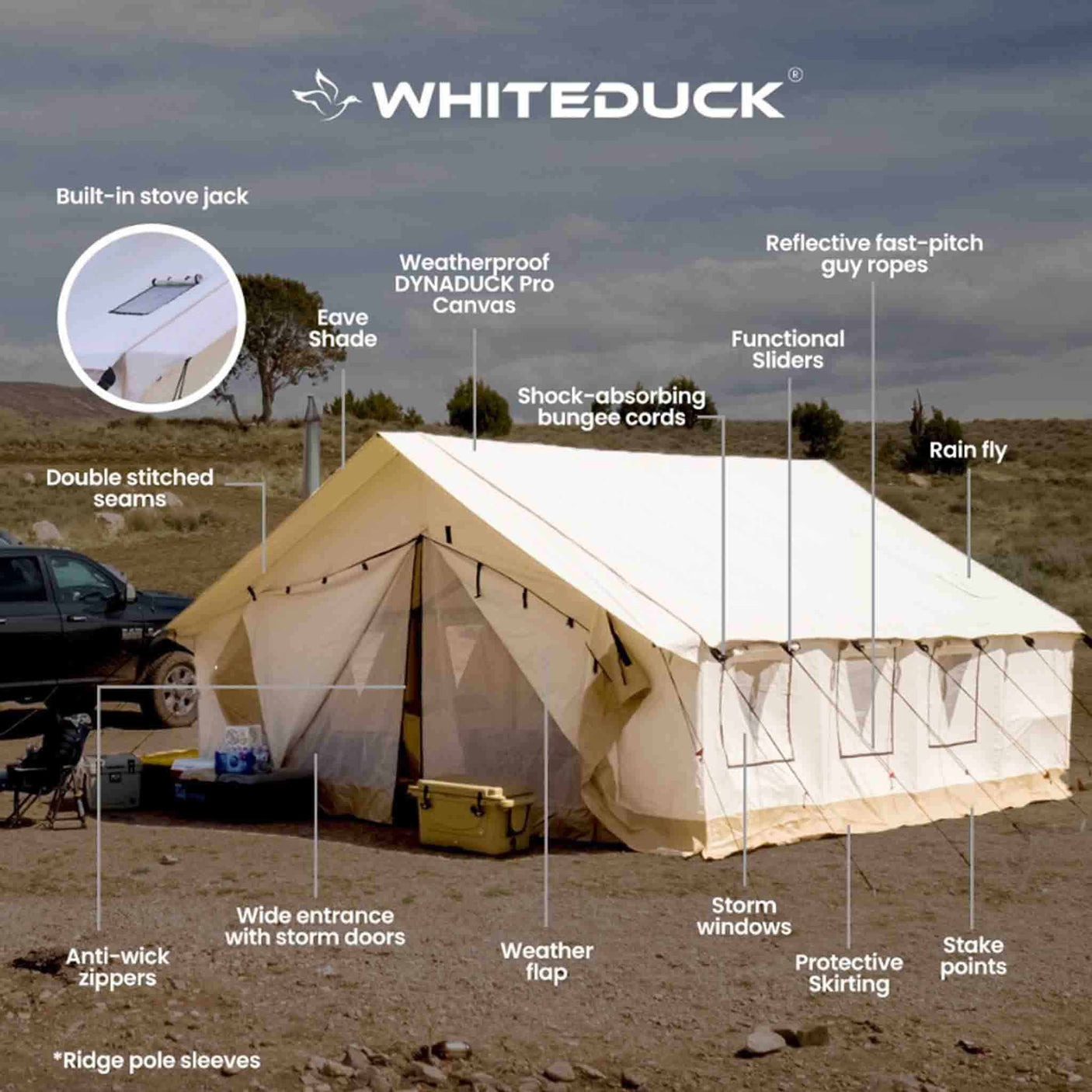 WhiteDuck Outdoors 8'x10' Alpha Wall Tent