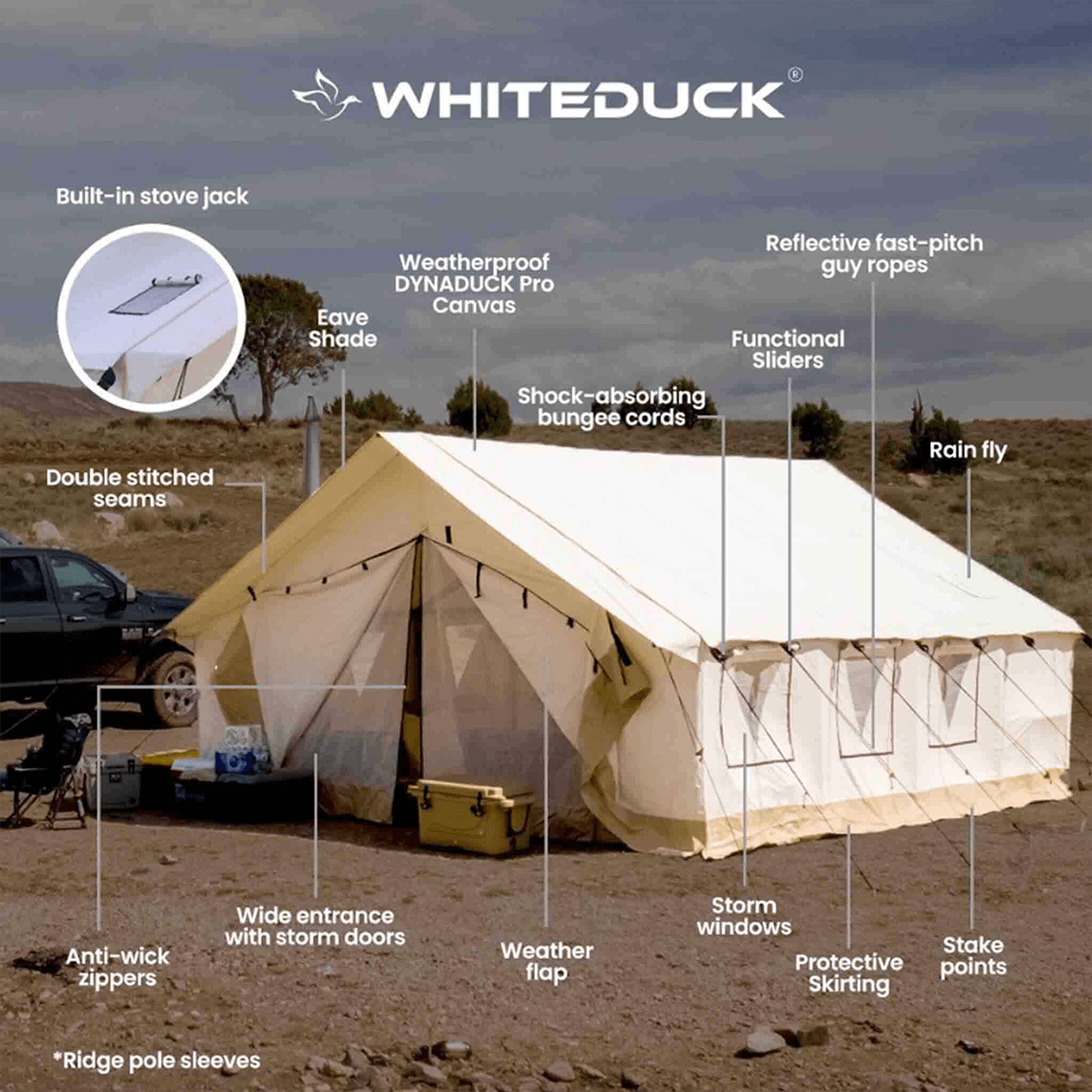 WhiteDuck Outdoors 10'x12' Alpha Wall Tent