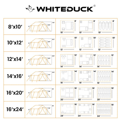 WhiteDuck Outdoors 14'x16' Alpha Pro Wall Tent