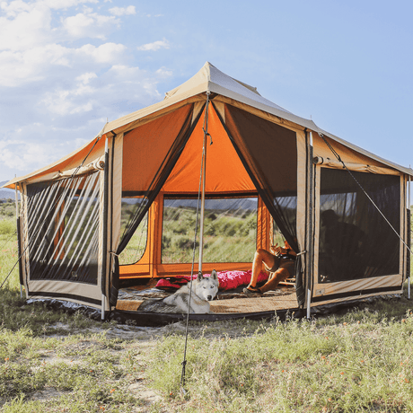 WhiteDuck Outdoors 18' Altimus Bell Tent | 4-Season Luxury Camping Tent