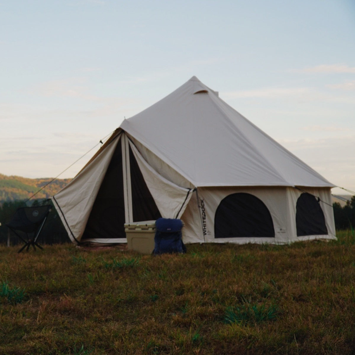 WhiteDuck Outdoors 13' Avalon Bell Tent | Luxury 4-Season Canvas Tent
