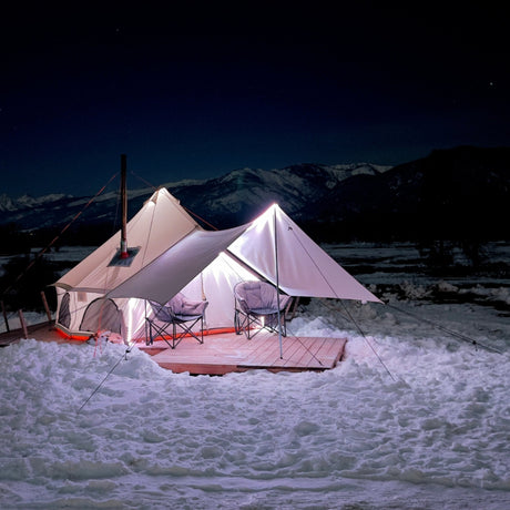 WhiteDuck Outdoors 13' Avalon Bell Tent | Luxury 4-Season Canvas Tent