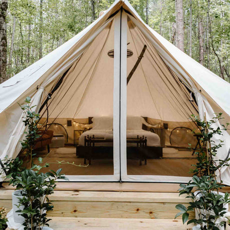 WhiteDuck Outdoors 13' Avalon Bell Tent | Luxury 4-Season Canvas Tent
