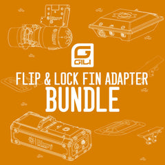 GILI/Bixpy K‑1 Outboard Kit – Flip & Lock Fin Adapter Bundle
