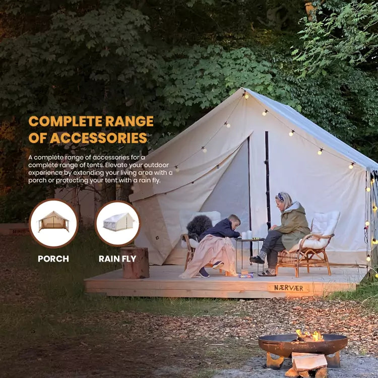 WhiteDuck Outdoors 16'x24' Alpha Wall Tent | 4-Season Canvas Tent
