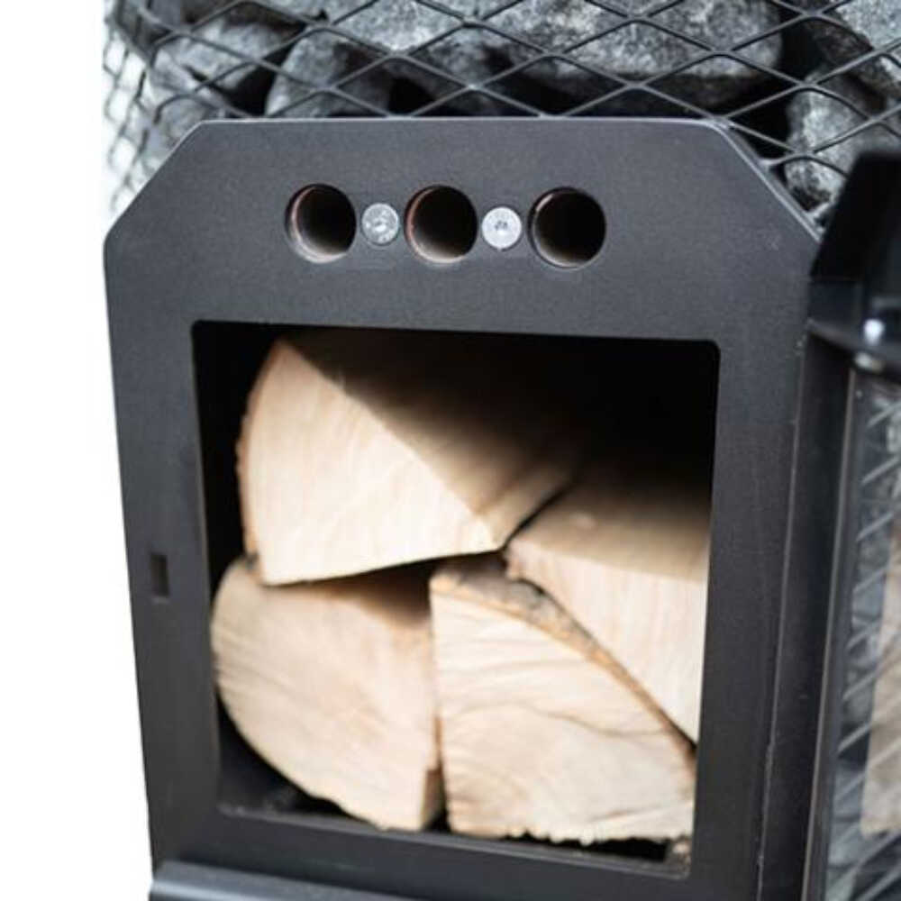 Cozy Heat O Floor Mount Wood-Burning Sauna Stove With Sauna Stones [COZY O-TW]