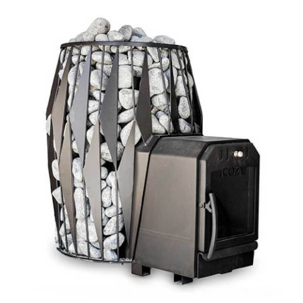 Cozy Heat OG Thru-Wall Sauna Stove With Sauna Stones [COZY OG-TW]