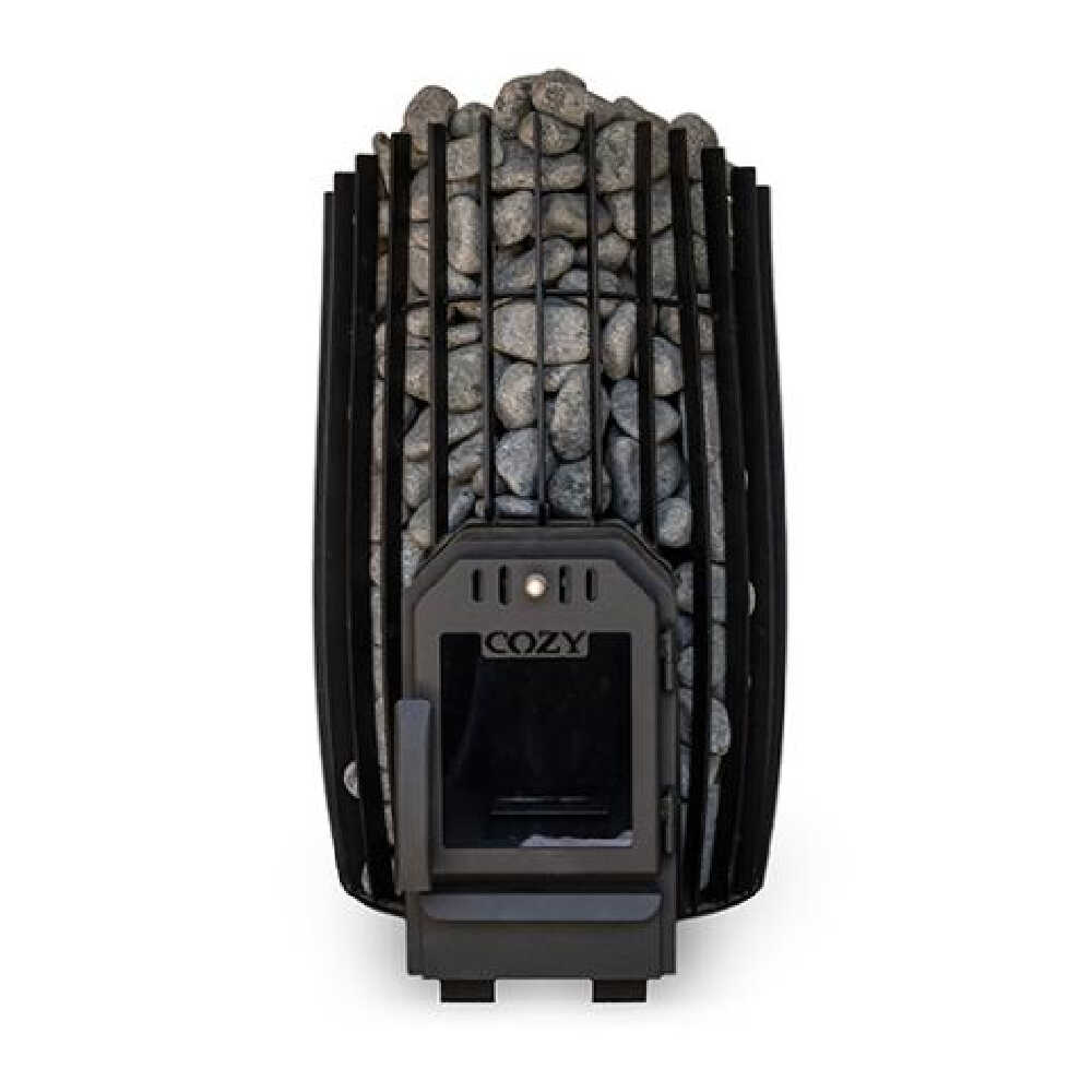 Cozy Heat SW Thru-Wall Wood Burning Sauna Stove with Sauna Stones [COZY SW-TW]