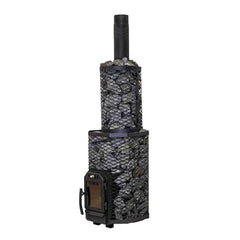 Cozy Heat Wood‑Burning Floor Mount Sauna Stove with Chimney Kit & Sauna Stones – Stainless Steel, 12KW / 18KW