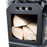 Cozy Heat Wood‑Burning Floor Mount Sauna Stove with Chimney Kit & Sauna Stones – Stainless Steel, 12KW / 18KW