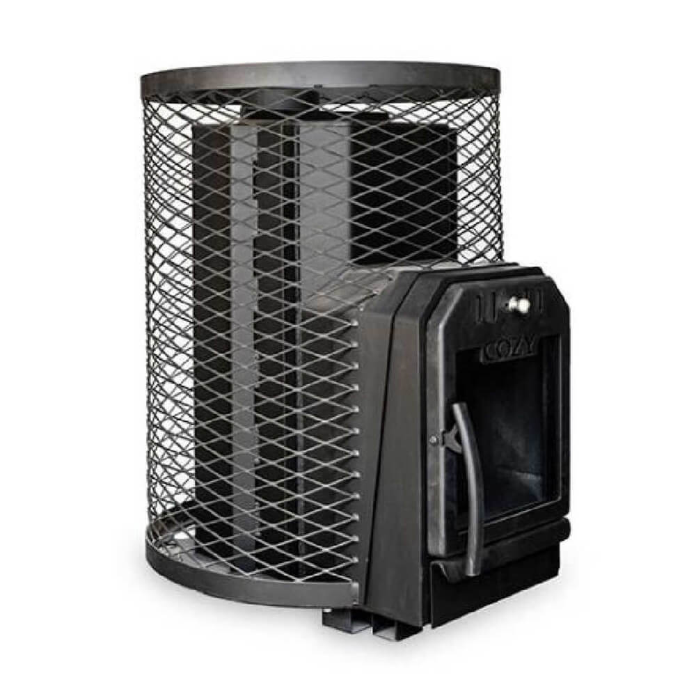 Cozy Heat SW Thru-Wall Wood Burning Sauna Stove with Sauna Stones [COZY SW-TW]