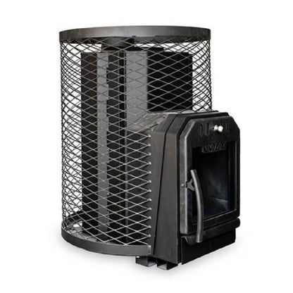 Cozy Heat SW Thru-Wall Wood Burning Sauna Stove with Sauna Stones [COZY SW-TW]