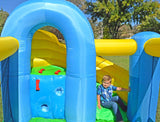 Island Hopper Curved Double Slide inflatable bounce house — photo 5