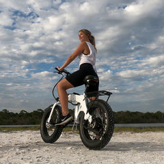 Fat tire electric bike for sand and snow
