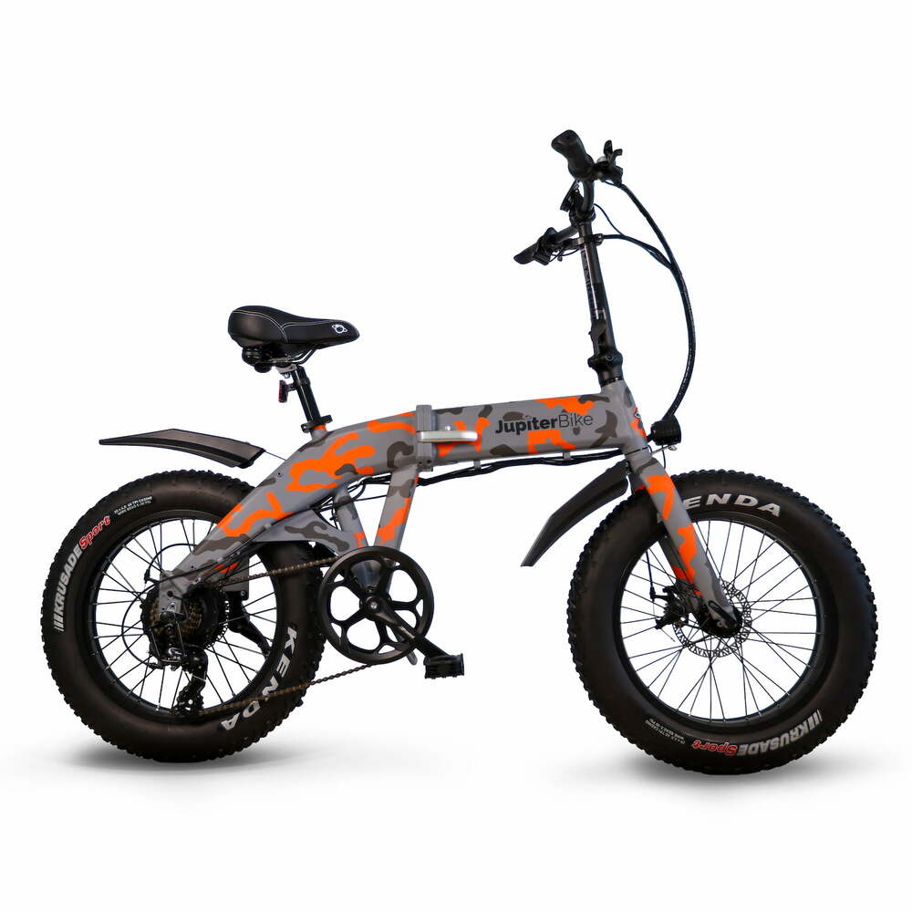 JupiterBike Defiant Fat Tire Folding Electric Bike