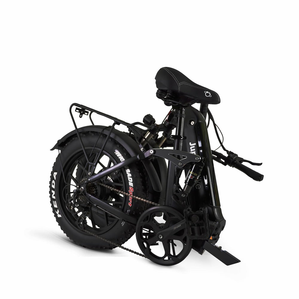 Folding electric bike with dual suspension
