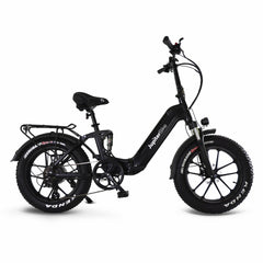 Low step-over electric fat tire bike
