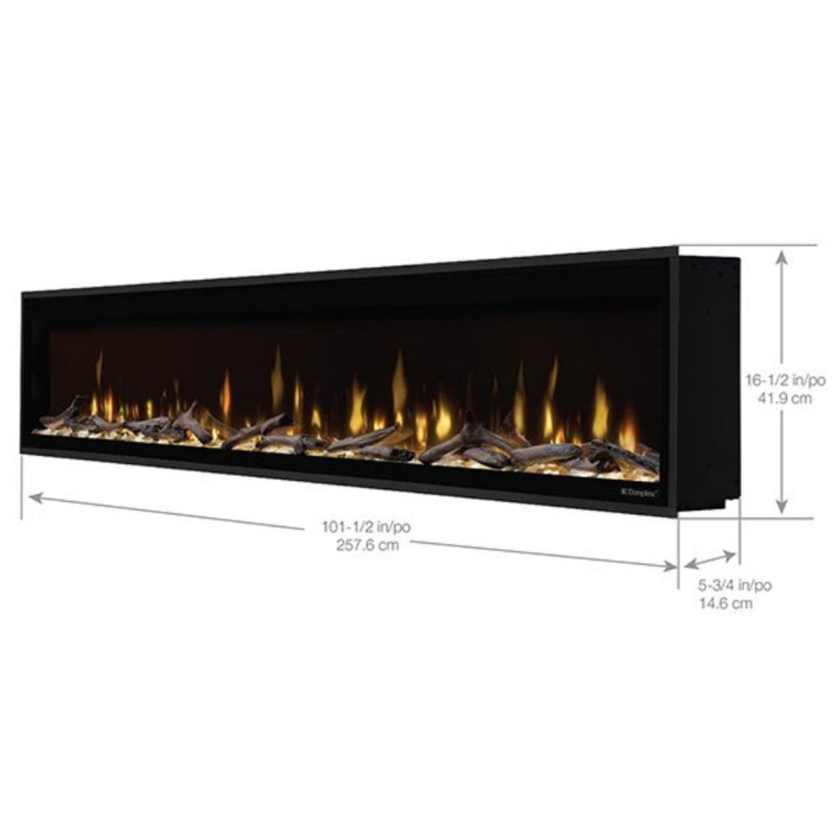 Dimplex Ignite Evolve 50" Premium Built-In Linear Electric Fireplace with Trim Kit [500002573]