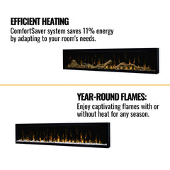 Dimplex IgniteXL 74" Premium Built-In Linear Electric Fireplace With Integrated Heater Fan [XLF74]