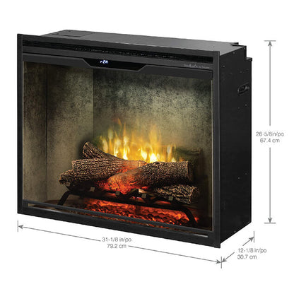 Dimplex Revillusion Built-In Electric Firebox With Weathered Concrete Liner & Plug Kit [RBF30/42WC-FG]