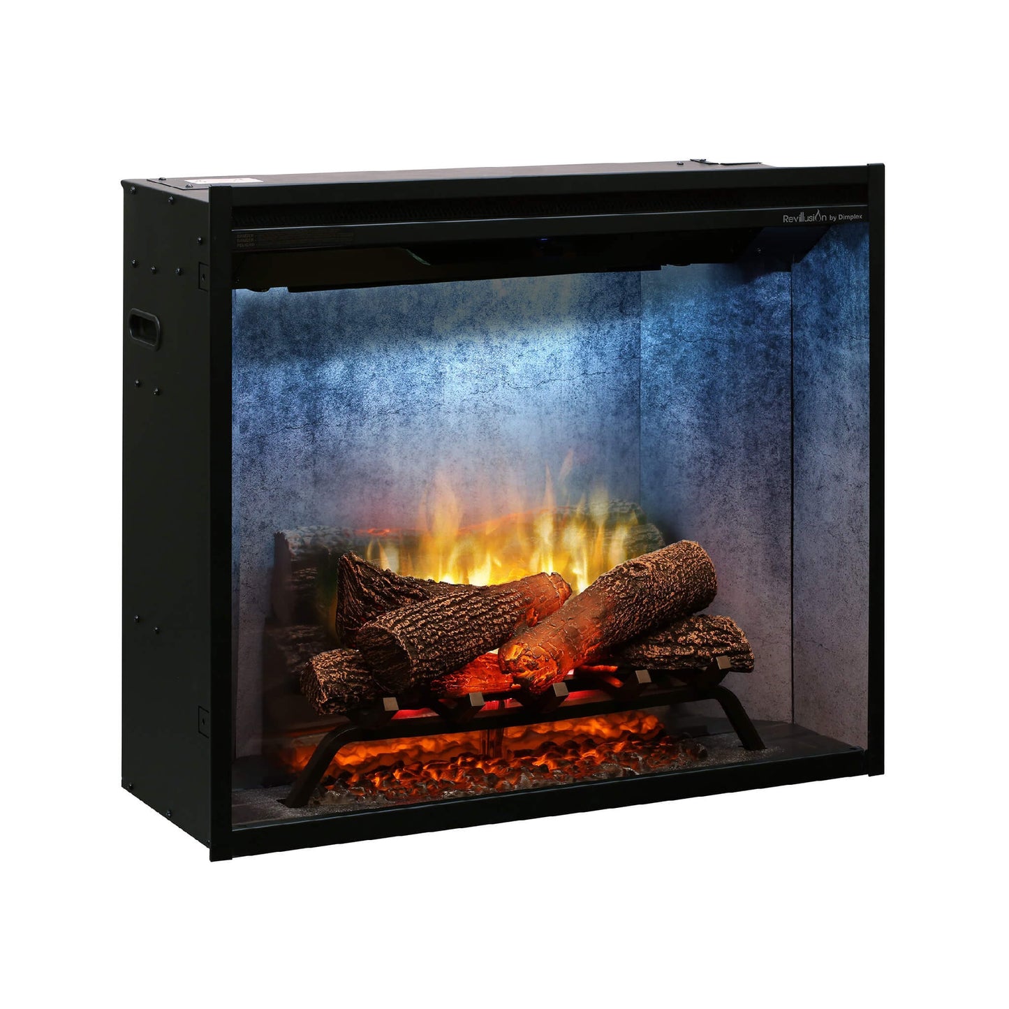 Dimplex Revillusion Built-In Electric Firebox With Weathered Concrete Liner & Plug Kit [RBF30/42WC-FG]