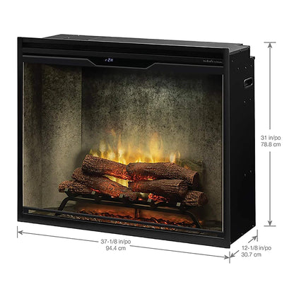 Dimplex Revillusion Built-In Electric Firebox With Weathered Concrete Liner & Plug Kit [RBF30/42WC-FG]