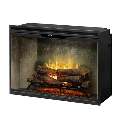 Dimplex Revillusion Built-In Electric Firebox With Weathered Concrete Liner & Plug Kit [RBF30/42WC-FG]