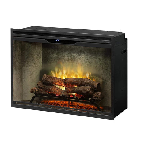 Dimplex Revillusion Built-In Electric Firebox With Weathered Concrete Liner & Plug Kit [RBF30/42WC-FG]