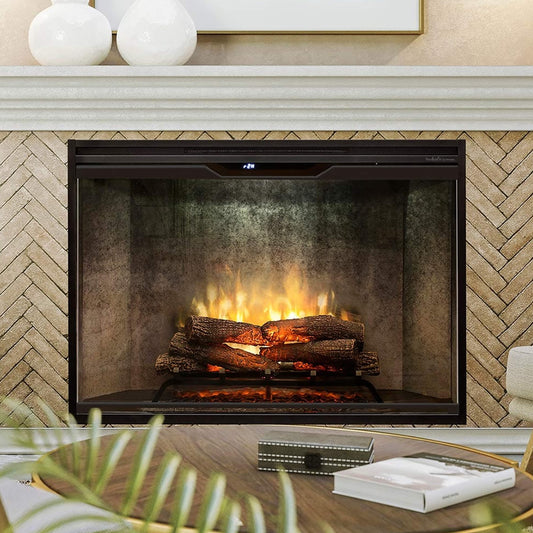 Dimplex Revillusion Built-In Electric Firebox With Weathered Concrete Liner & Plug Kit [RBF30/42WC-FG]