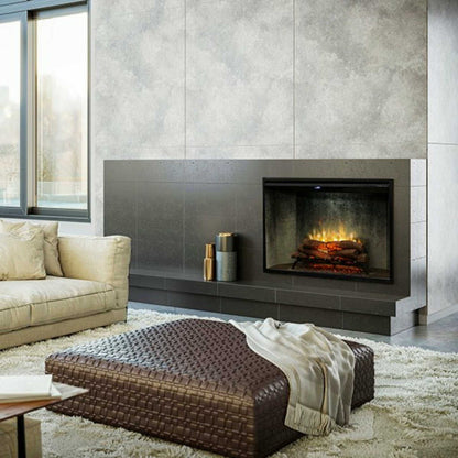 Dimplex Revillusion Built-In Electric Firebox With Weathered Concrete Liner & Plug Kit [RBF30/42WC-FG]