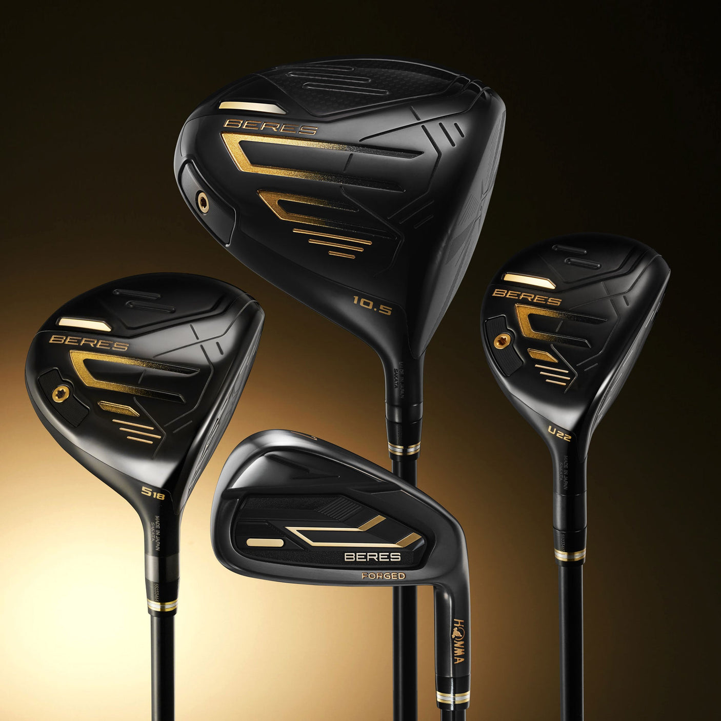 HONMA BERES 09 Black Package Set — Limited Edition