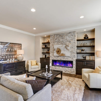 Dynasty Cascade 64" Smart Linear Electric Fireplace [DY-BTX64]