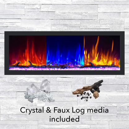 Dynasty Cascade 64" Smart Linear Electric Fireplace [DY-BTX64]
