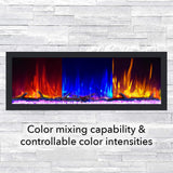 Dynasty Cascade 64" Smart Linear Electric Fireplace [DY-BTX64]