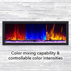 Dynasty Cascade 64" Smart Linear Electric Fireplace [DY-BTX64]