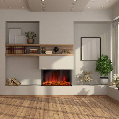 Dynasty Melody 35" Multi-Sided Smart Electric Fireplace With Auto Shut Off [DY-BTS35]