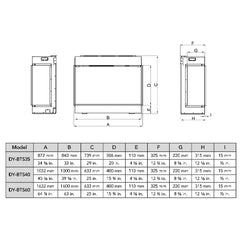 Dynasty Melody 40" Multi-Sided Smart Electric Fireplace With Remote Control [DY-BTS40]