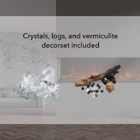 Dynasty Melody 35" Multi-Sided Smart Electric Fireplace With Auto Shut Off [DY-BTS35]