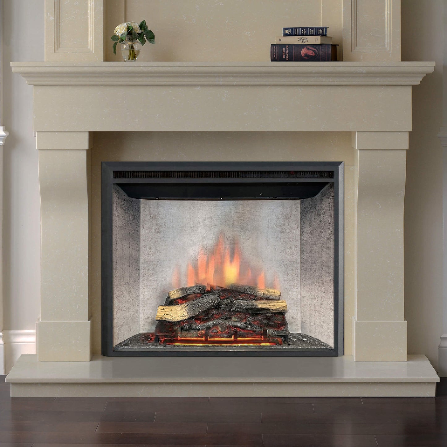 Dynasty Presto 40" Built-In Electric Firebox Insert With Adjustable Flame Settings [DY-FI40D]