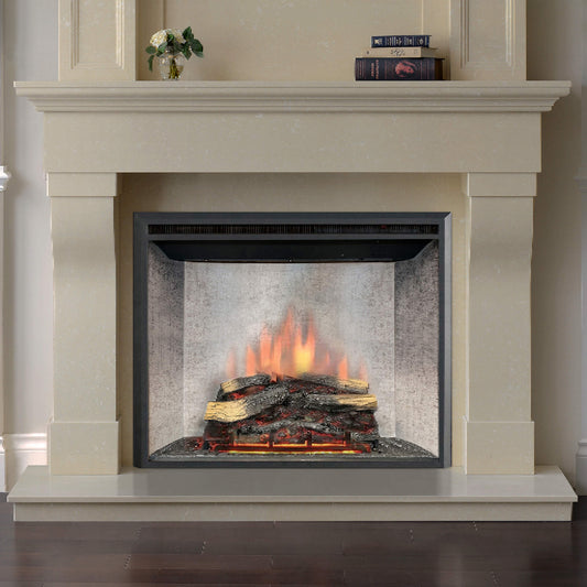 Dynasty Presto 40" Built-In Electric Firebox Insert With Adjustable Flame Settings [DY-FI40D]