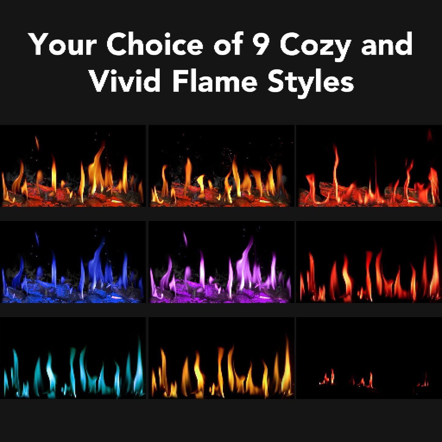 Dynasty Tempo 100" Virtual Linear Electric Fireplace [DY-FVX100]