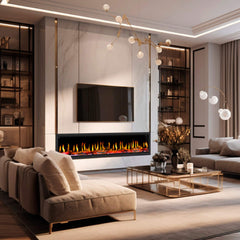 Dynasty Tempo 100" Virtual Linear Electric Fireplace [DY-FVX100]