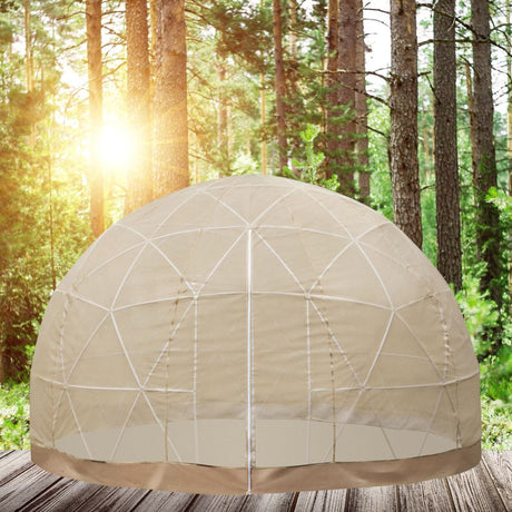 Extra Large 12FT Outdoor Igloo Garden Greenhouse Dome Tent – All‑Weather, UV‑Resistant, 10‑Person Capacity