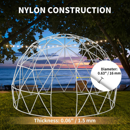 Extra Large 12FT Outdoor Igloo Garden Greenhouse Dome Tent – All‑Weather, UV‑Resistant, 10‑Person Capacity