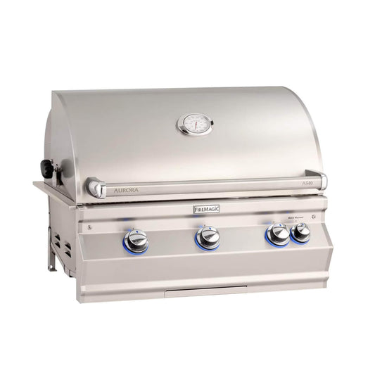 Fire Magic Aurora Multi-User Built-In Grill With Analog Thermometer & Rotisserie Kit, 30" [A540I-8EAN/P
